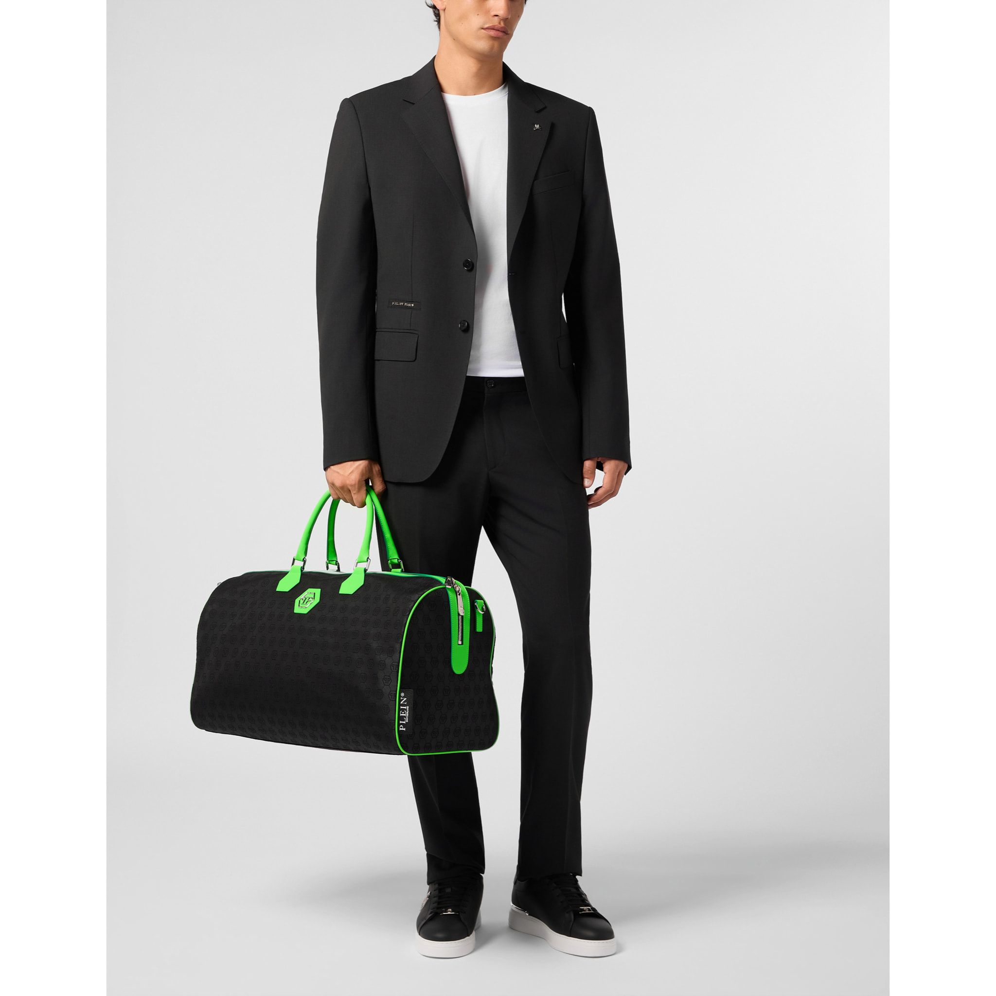 PHILIPP PLEIN Weekend Bag Jacquard Monogram