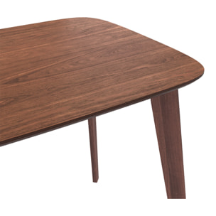 Table rectangulaire Oman 4 personnes en bois foncé 120 cm - Oman