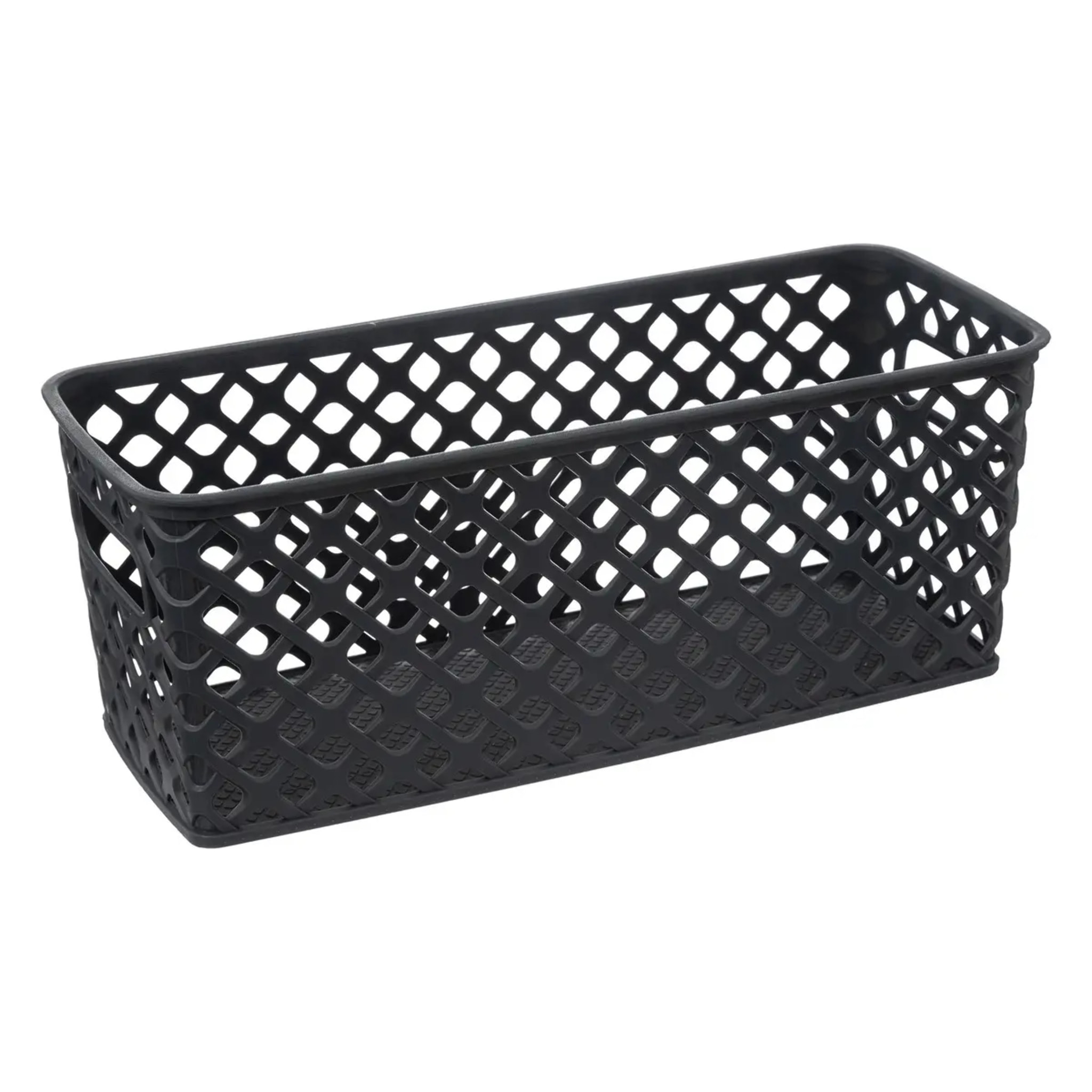 Lot de 4 paniers Folk gris