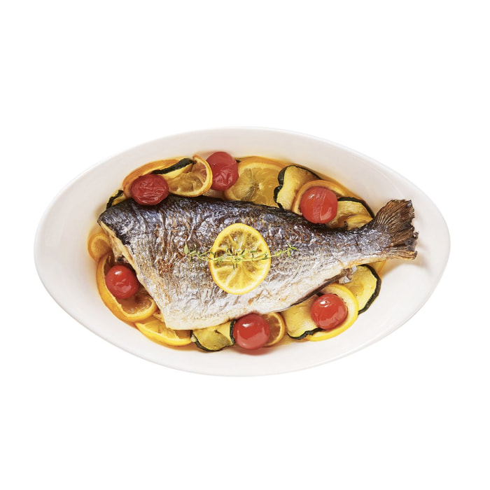 Plat à four ovale blanc 29X17cm Smart Cuisine Carine 250°C  - Luminarc - Opale culinaire extra léger et résistant