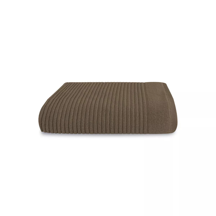 Serviette eponge pur coton 575 g/m² uni brun marron Vitae chocolat