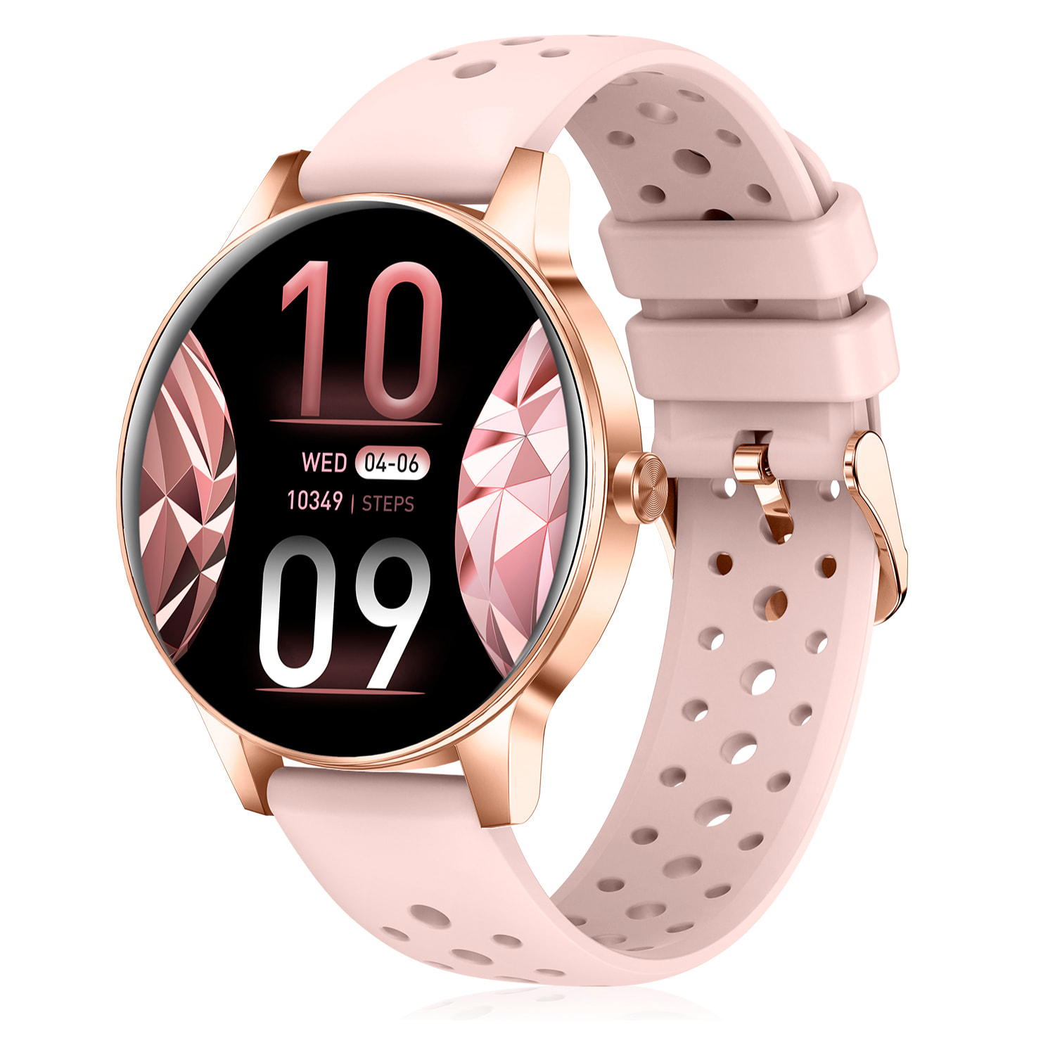 Smartwatch QS80 con chiamate BT, notifiche push. Monitor sportivo e di salute.