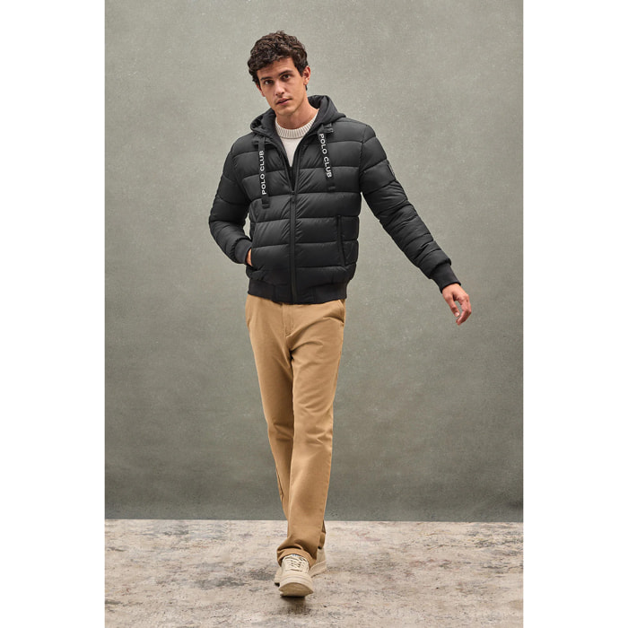 Chaqueta Comet negra con logo Polo Club