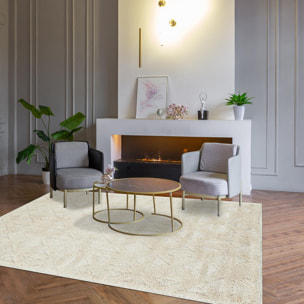 Tapis salon et chambre tissé motif géométrique LALA