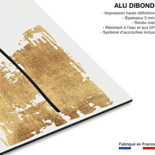 Tableau fleur pollen doré Tableau alu Dibond