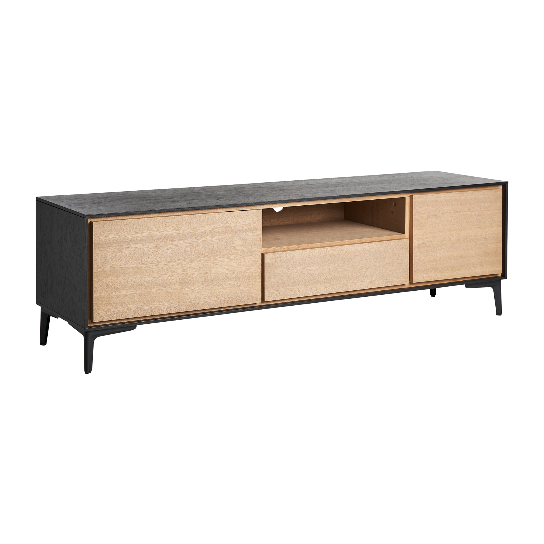 Mueble tv de madera dm en color negro