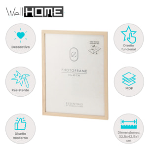 Marco de Fotos en MDF con tapa de cristal