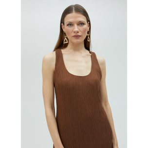 Vestito midi con spalline