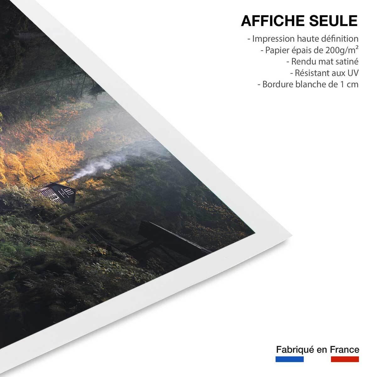 Affiche Vallée suisse en Automne Affiche seule