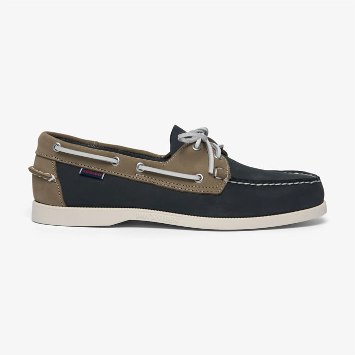Sebago - Docksides Uomo Blu - Portland Spinnaker Nubuck