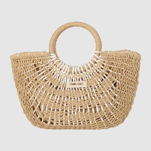 Bolso - Beig - Medida: 38 cm x 25 cm x 10 cm