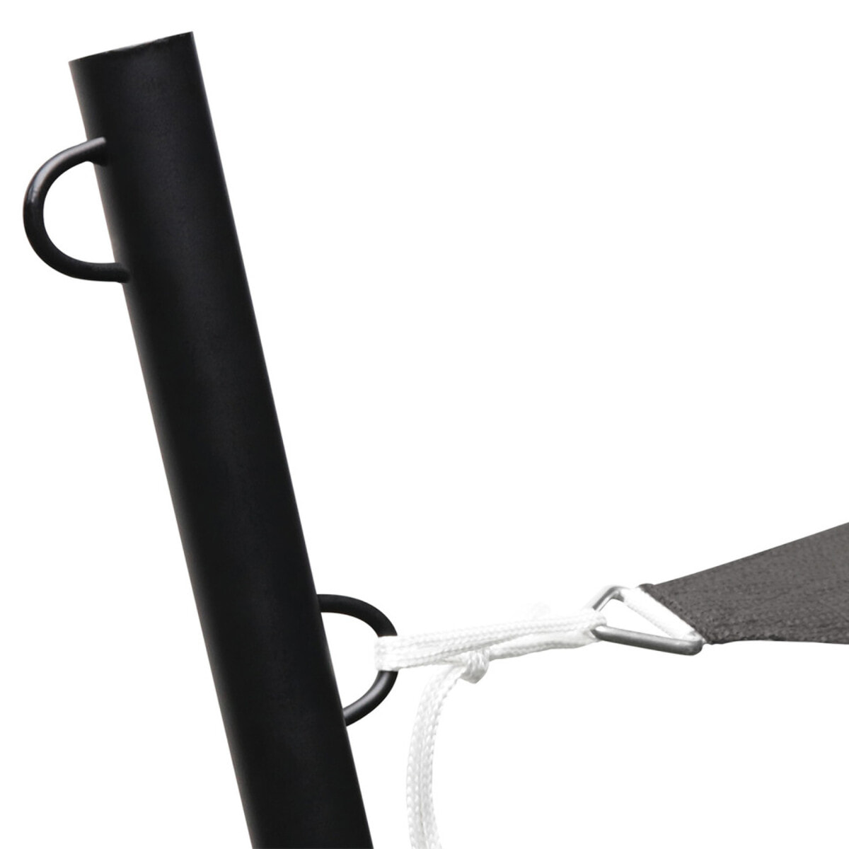 Voile d'ombrage triangulaire gris 5x5x5m