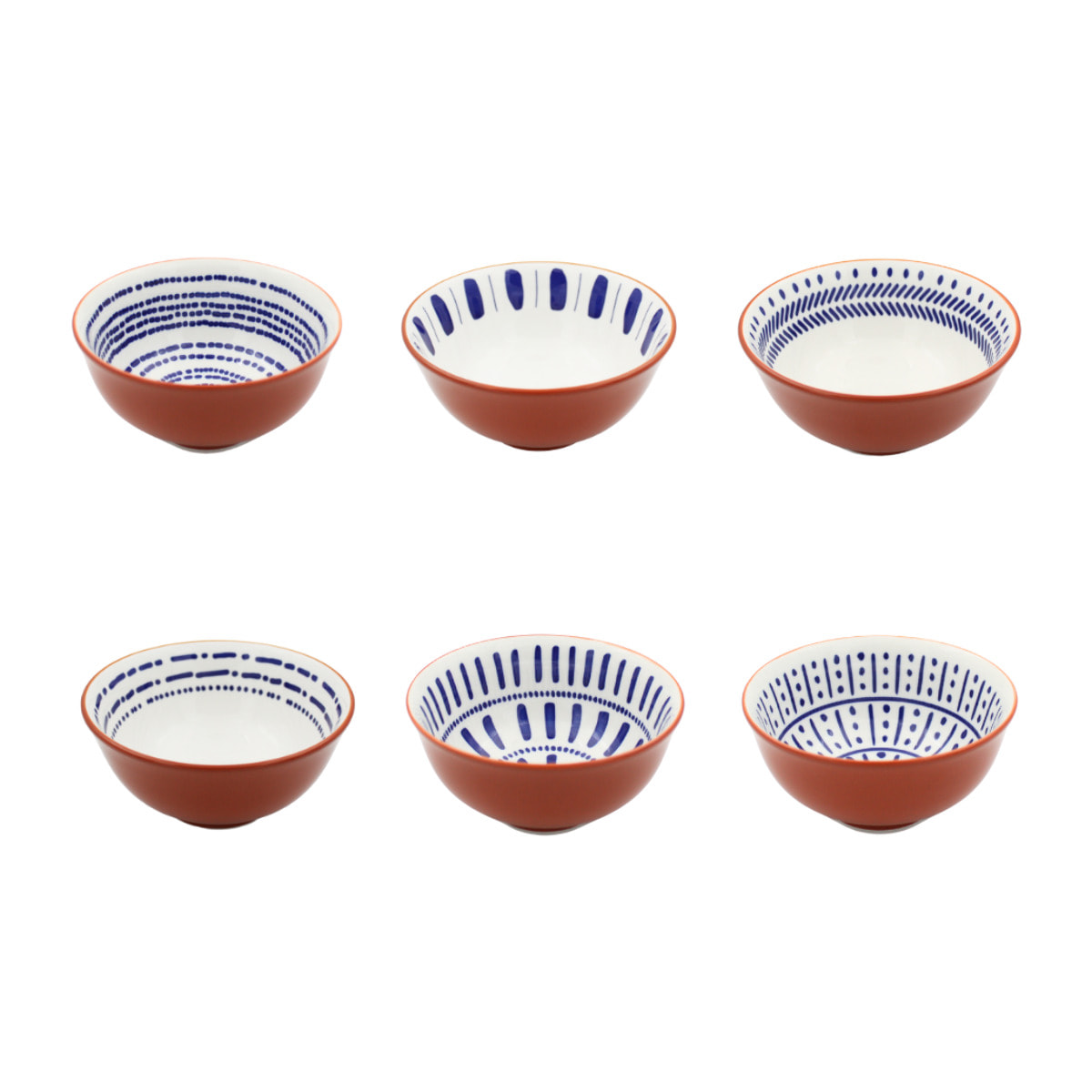 Lot de 6 petits bols, SANTORIN