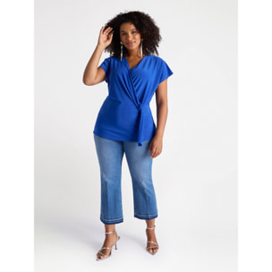 Fiorella Rubino - Vaqueros cropped - Azul