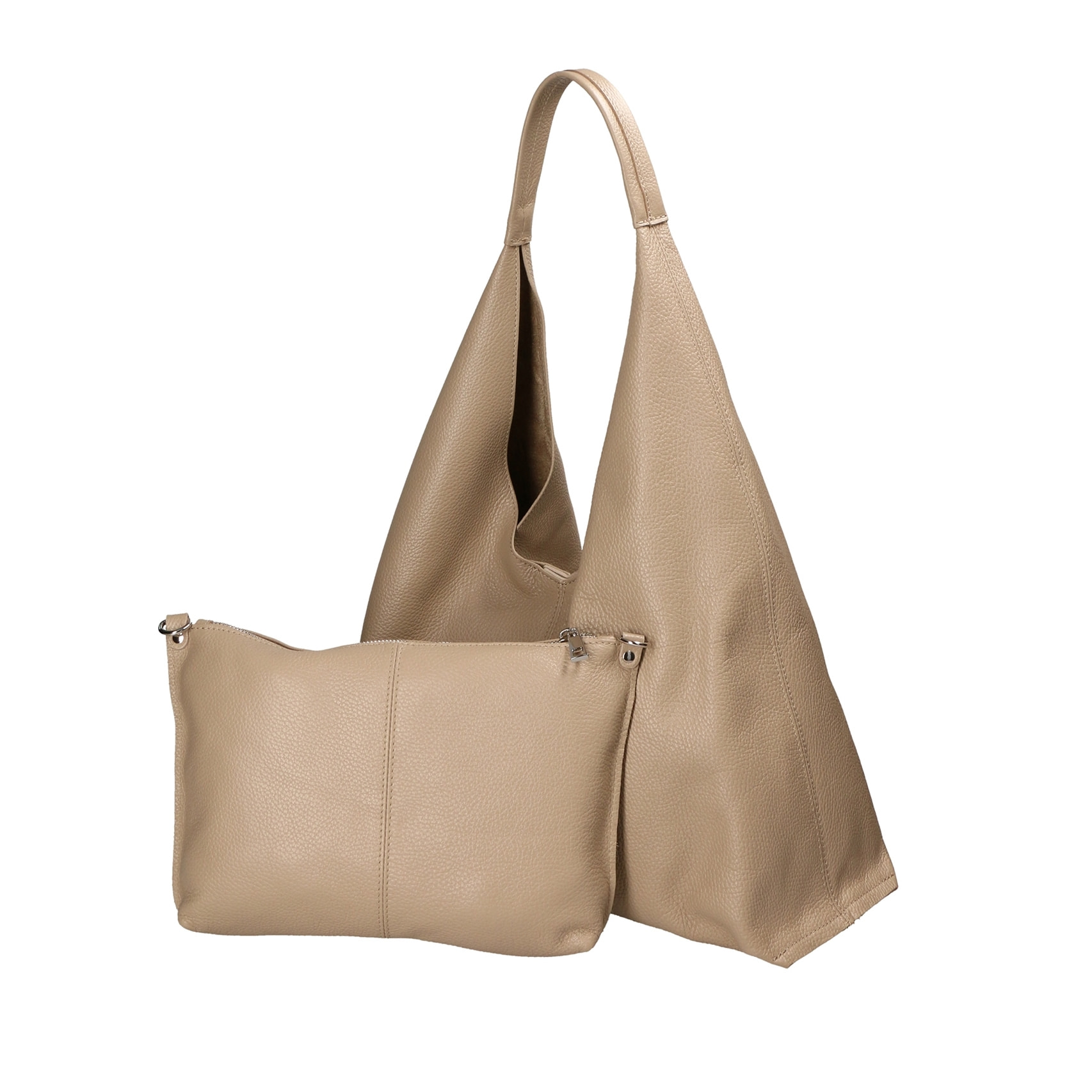 Borsa a spalla da Donna Ginger in Vera Pelle Made in Italy 25x14x13 cm