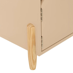 Table de chevet enfant Douceur beige 35,5x40cm