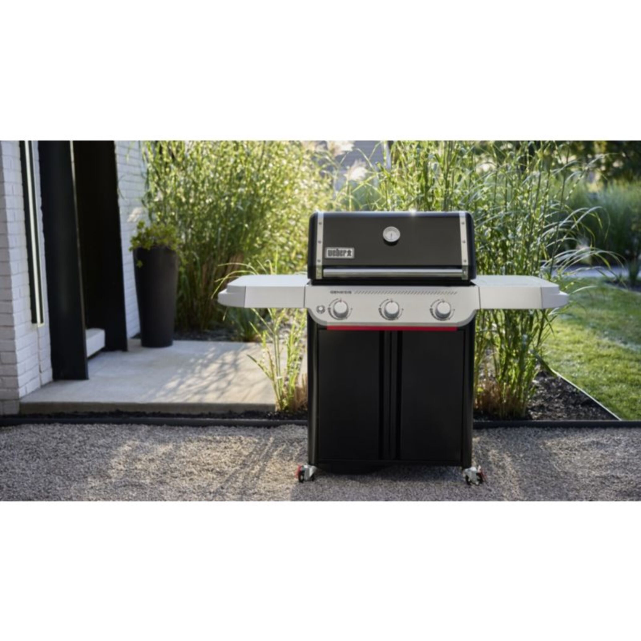 Barbecue gaz WEBER Genesis E-315W Plancha, sur chariot, 3 brûleurs, surface de cuisson 68 x 48 cm