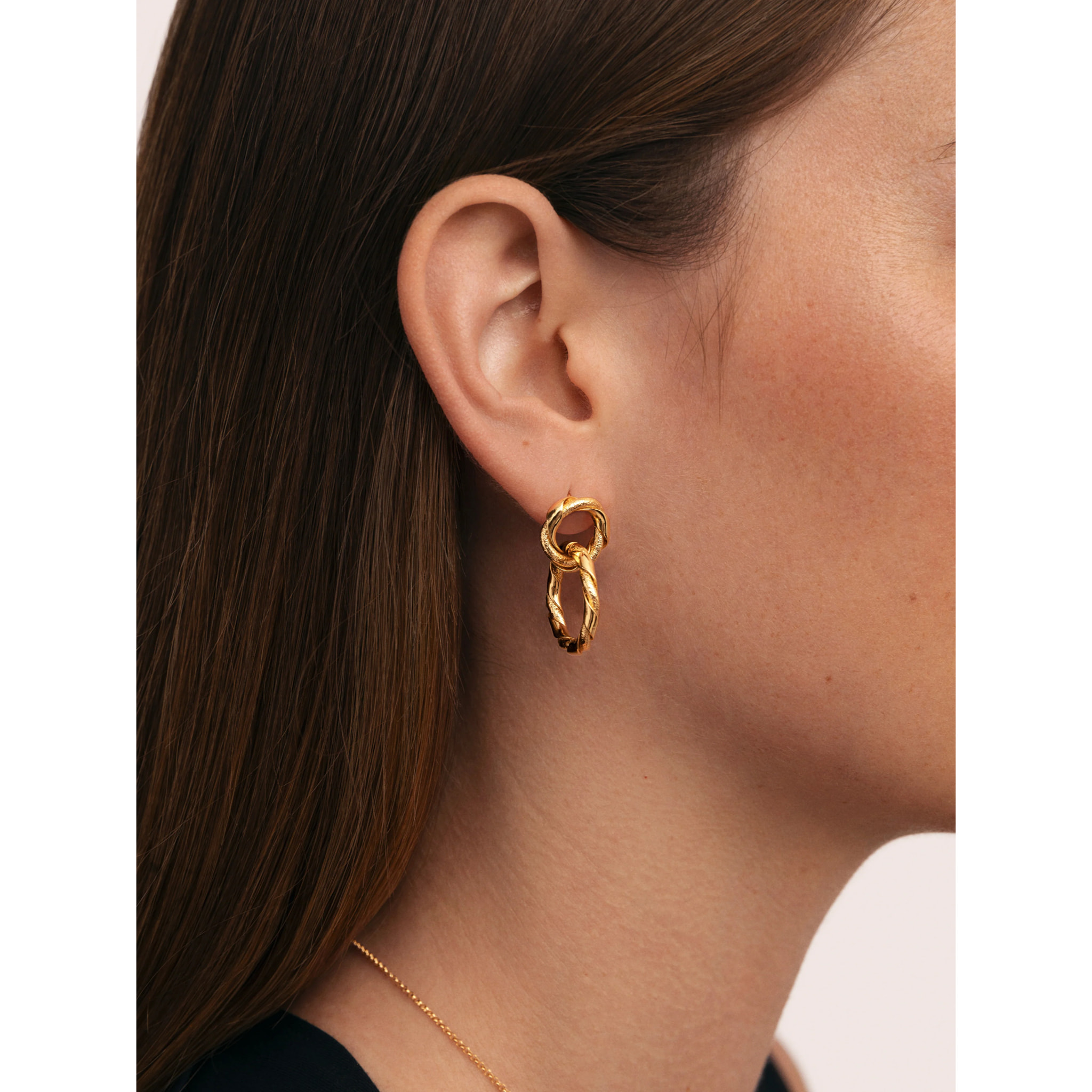 Orecchini Sister Twine Acciao Placcato Oro