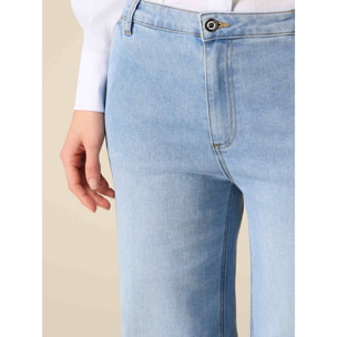 Oltre - Jeans palazzo - Light - blue