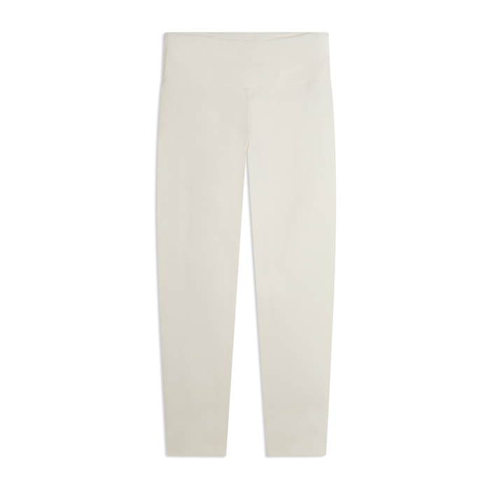 Leggings vita alta 7/8 in tessuto coated effetto pelle