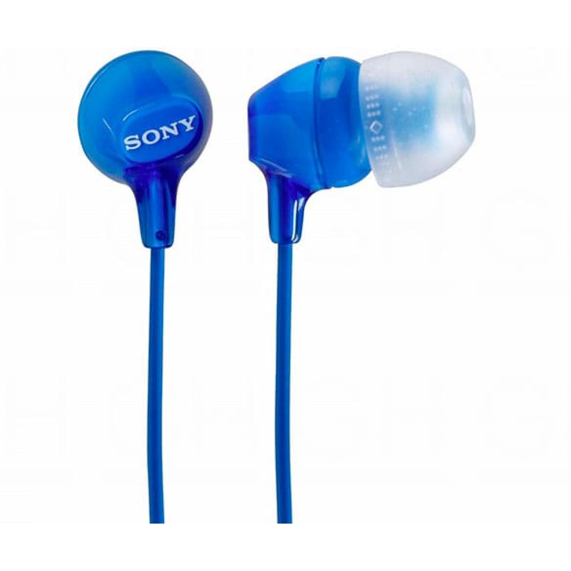 SONY MDREX15LPLI AURICULARES DE BOTÓN AZUL CONECTOR EN 90º