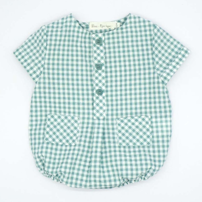 PELELE CUADROS VICHY VERDE