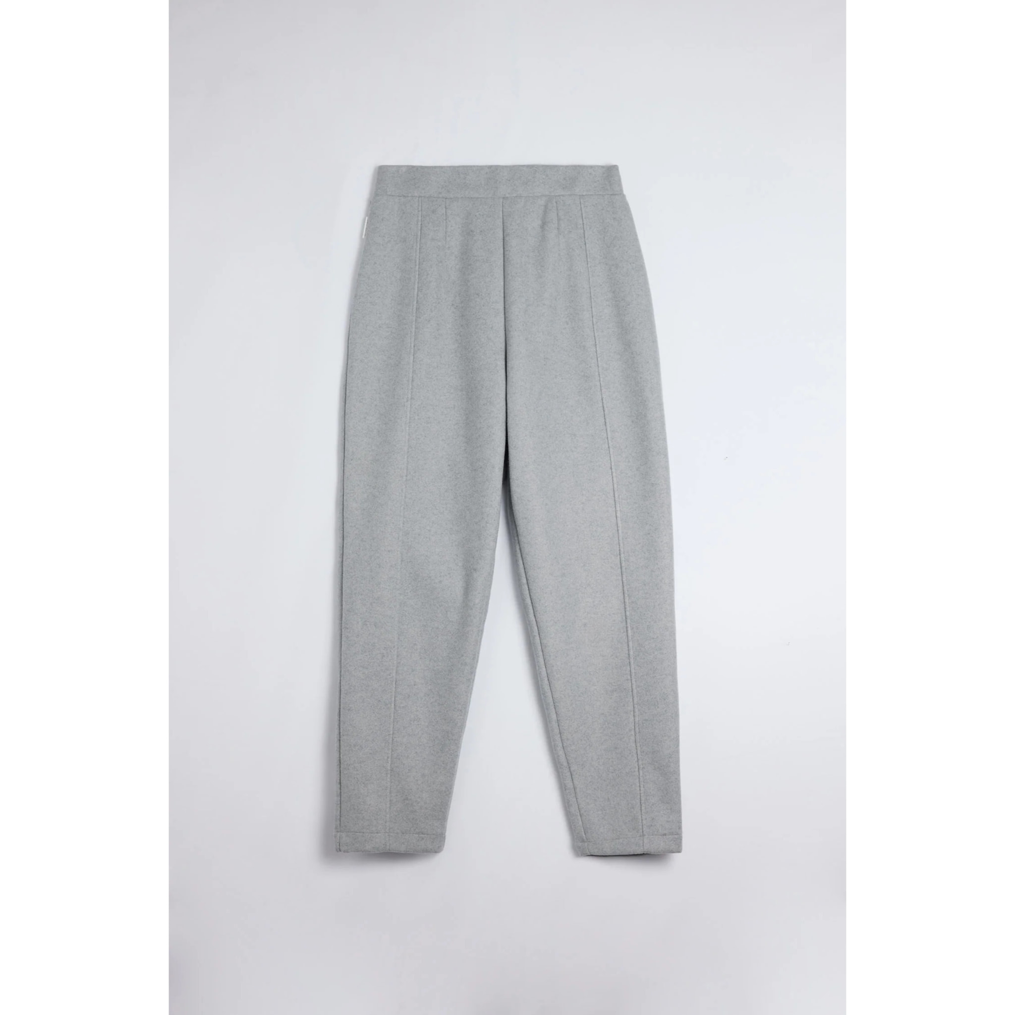 Pantaloni caldi slim fit con struttura grigia