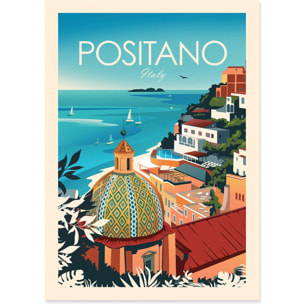 Affiche - Positano Italy - Studio Inception