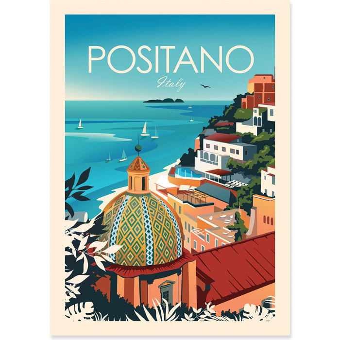 Affiche - Positano Italy - Studio Inception
