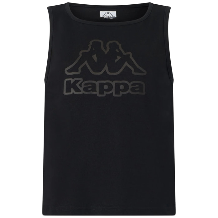 T-Shirts & Top Kappa Donna Logo Gria Nero
