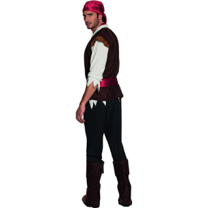 Costume Travestimento Carnevale Pirata Thunder Adulto Uomo Taglia 54-56