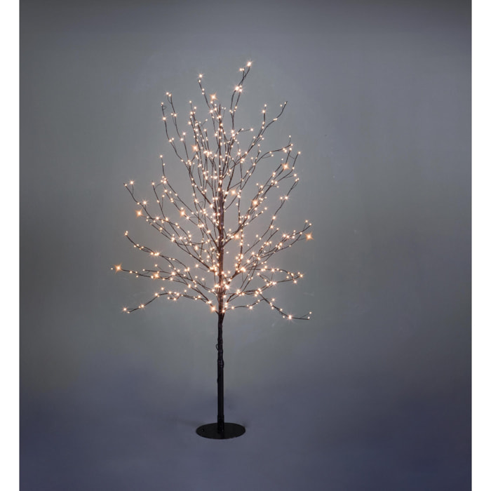 Faggio con 600 Micro Led da esterno - Pezzi 1 - Colore Giallo - 16,5x120Hx16,5cm - Bianchi Dino