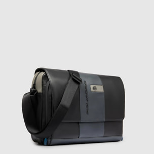 Piquadro Borsa messenger in pelle porta pc con tasca per AirPods®, protezioni antiurto e RFID