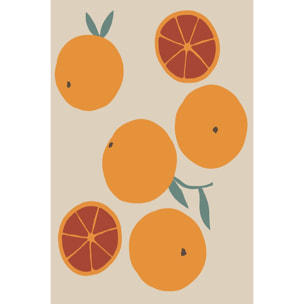 Tableau orange fraiche Toile imprimée