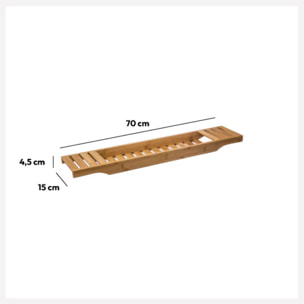 Plateau baignoire 70x15 cm Bambou