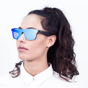 Gafas de sol PALO ALTO DALSTON - Negro mate / Plana revo azul cielo