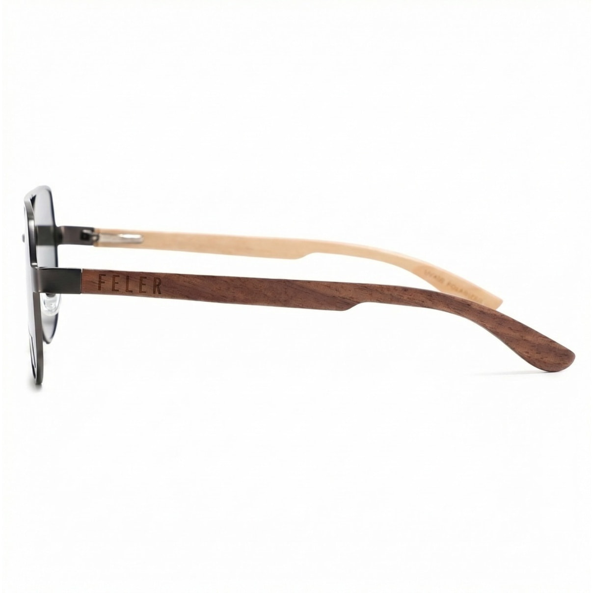 Gafas de Sol Feler 1805-3 Polarizadas de Madera Unisex 57 mm