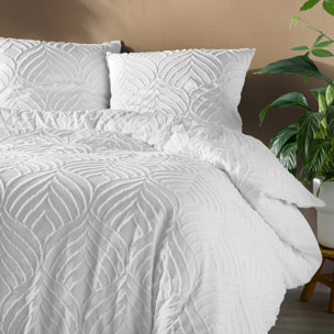 Parure de lit 3 pièces tufté - Blanc