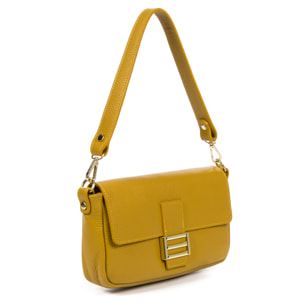 Alluvioni bolso de mano y bolso bandolera mujer. Piel auténtica acabado Dollaro.