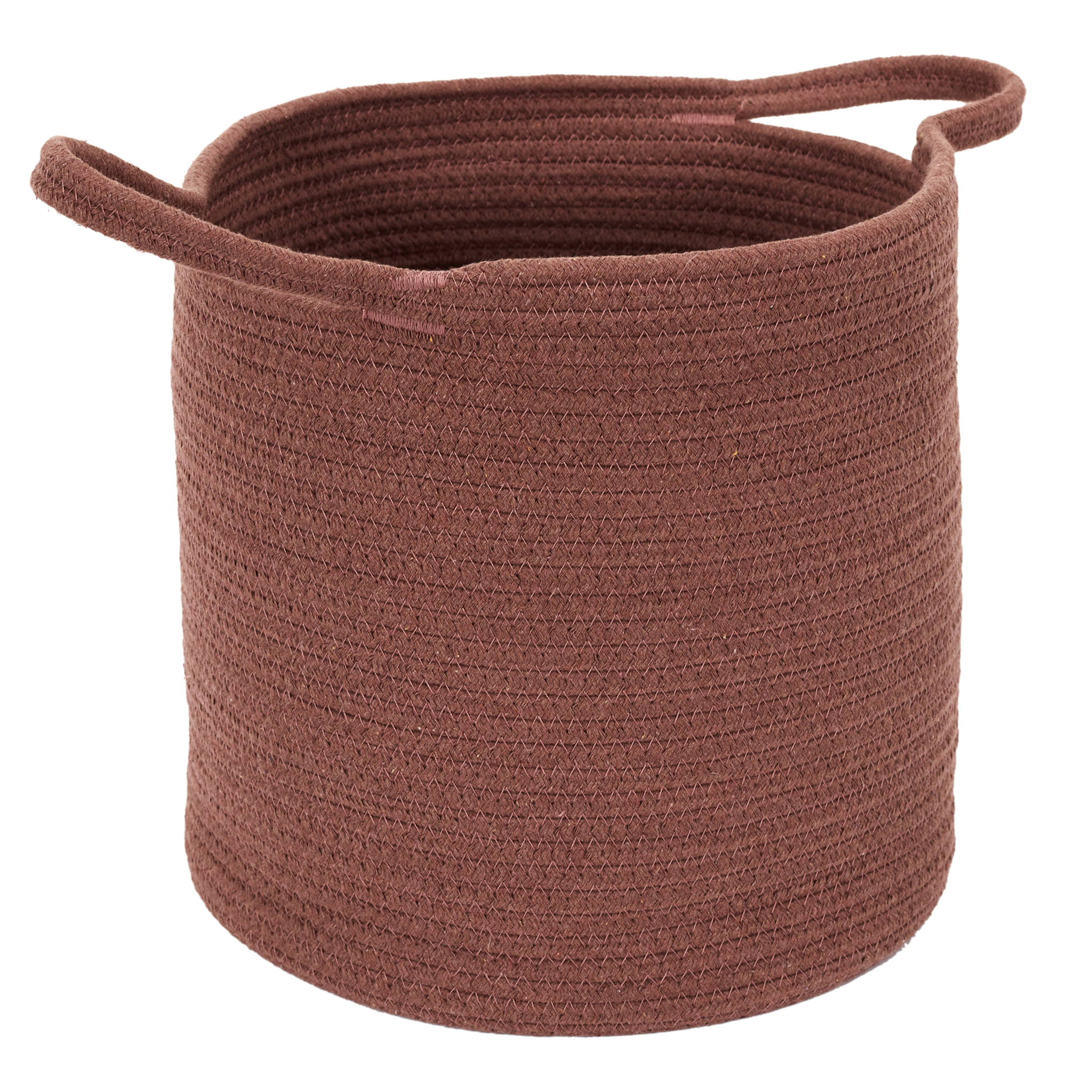 Lot de 3 Paniers - HOME DECO FACTORY - Coton - Terracotta Ocre Ivoire