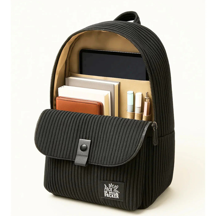 beSmart - ZAINO FUSION 2 SCOMPARTI NERO-GRIGIO