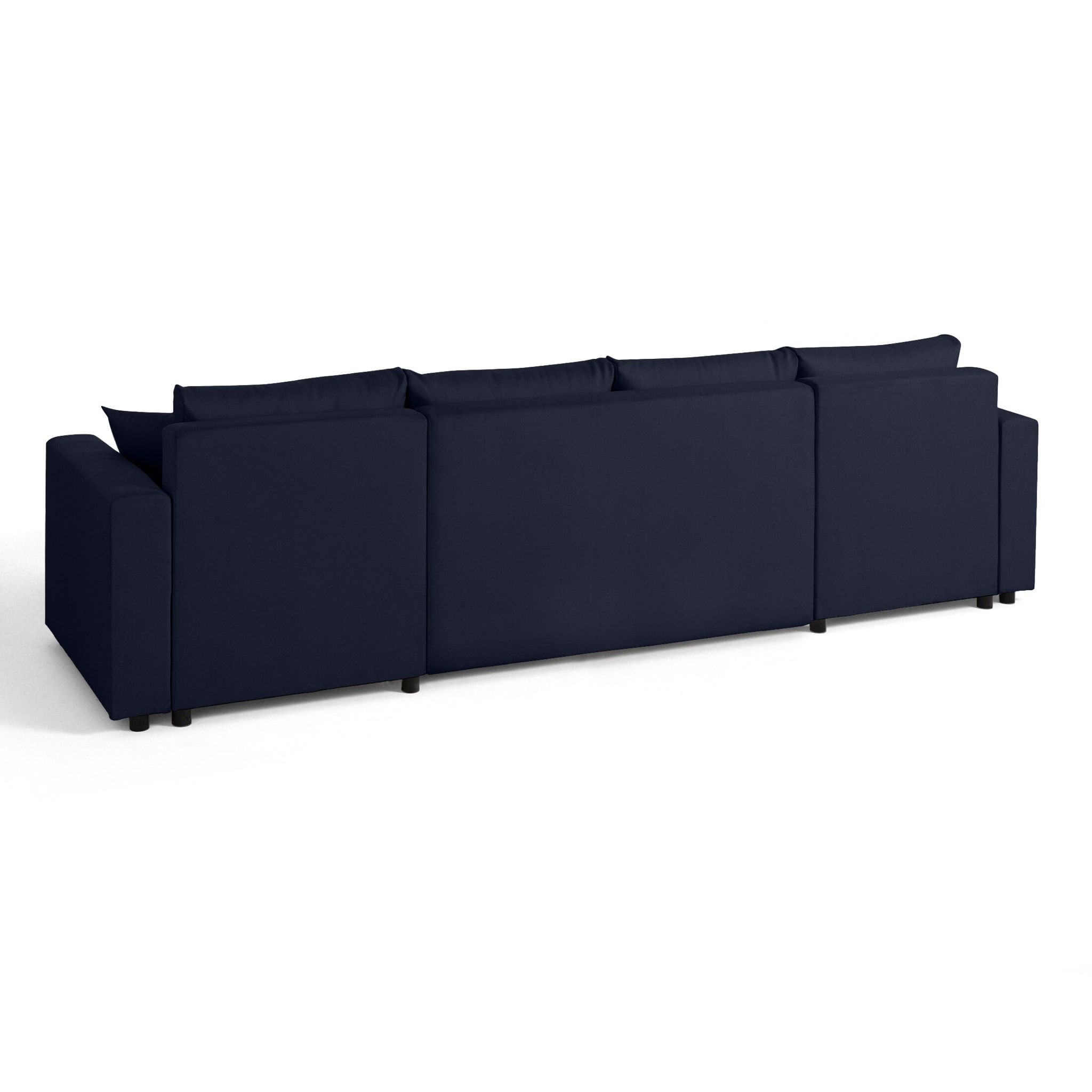 Regala - canapé panoramique - 7 places - convertible avec coffre - en tissu - Bleu