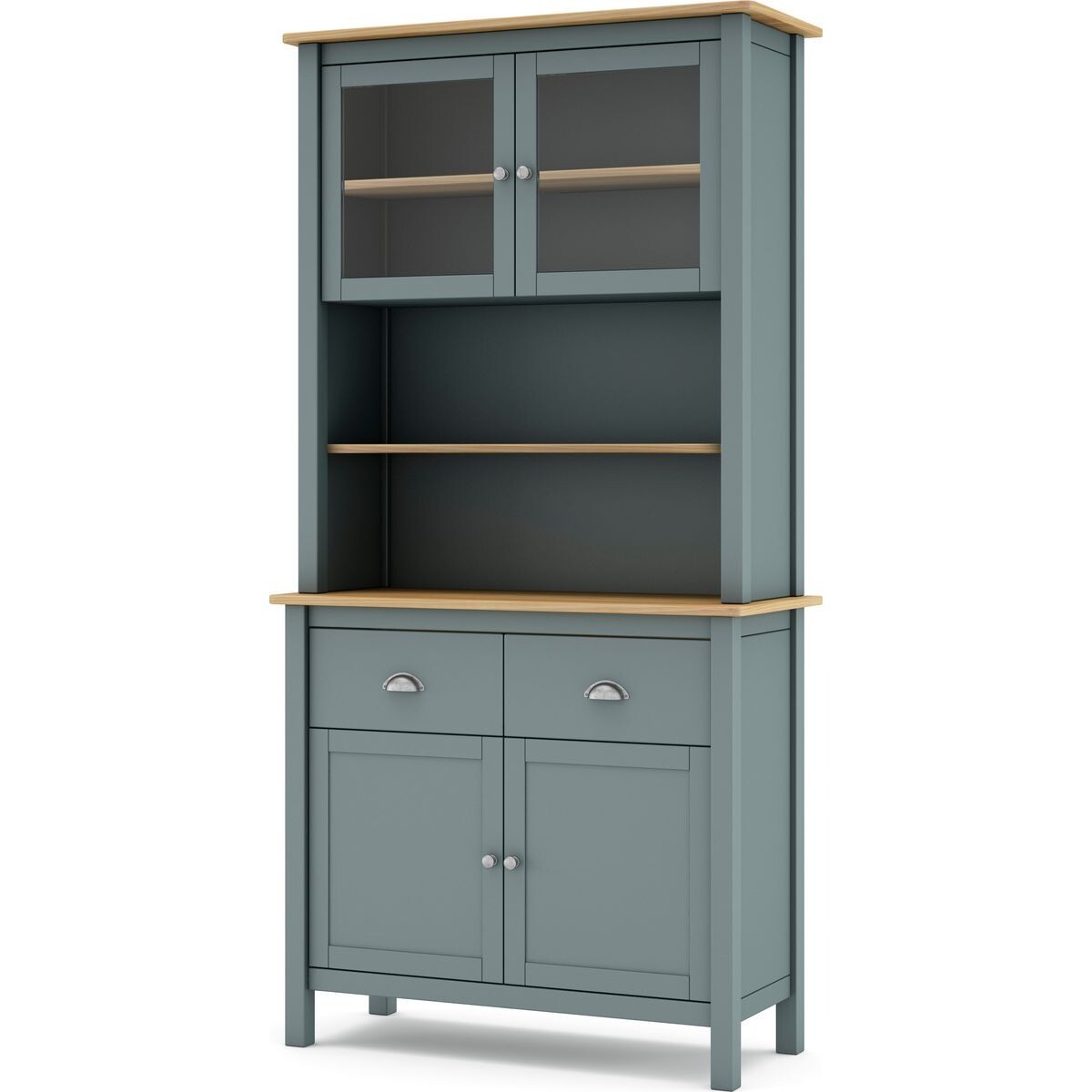 Vaisselier 4 portes 2 tiroirs bois massif - MACHA