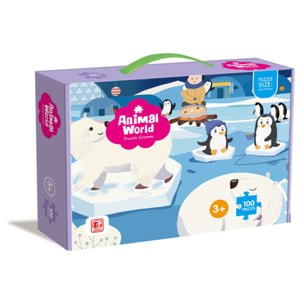 PUZLE DE 100 PIEZAS: ANIMALES POLARES