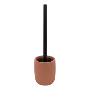 Brosse WC ZAC en polyrésine – finition terracotta mate, design moderne et minimaliste
