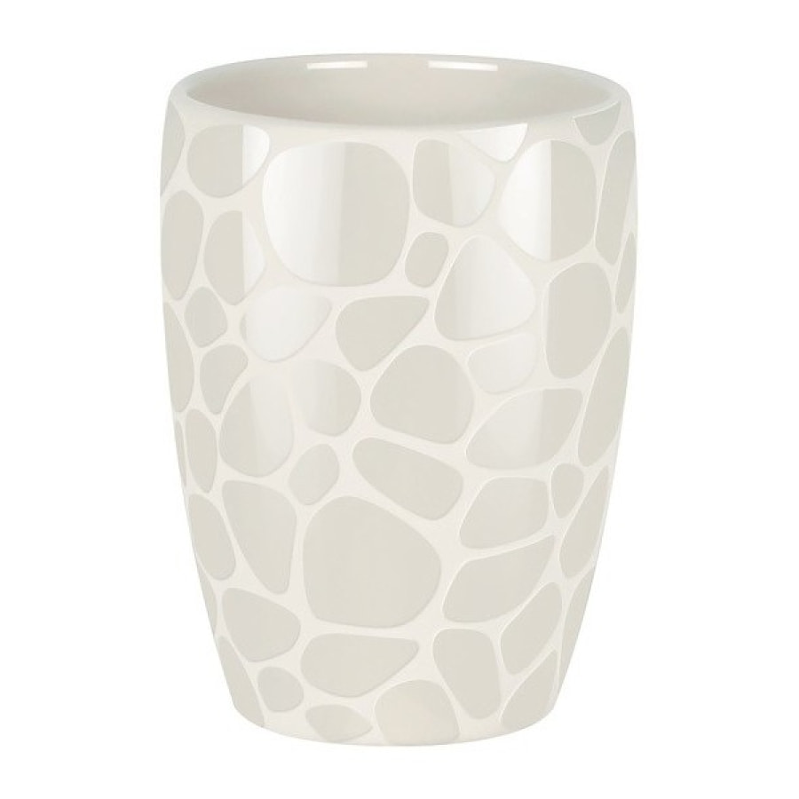 Goblet Céramique DARWIN PEBBLE Blanc Brillant Spirella