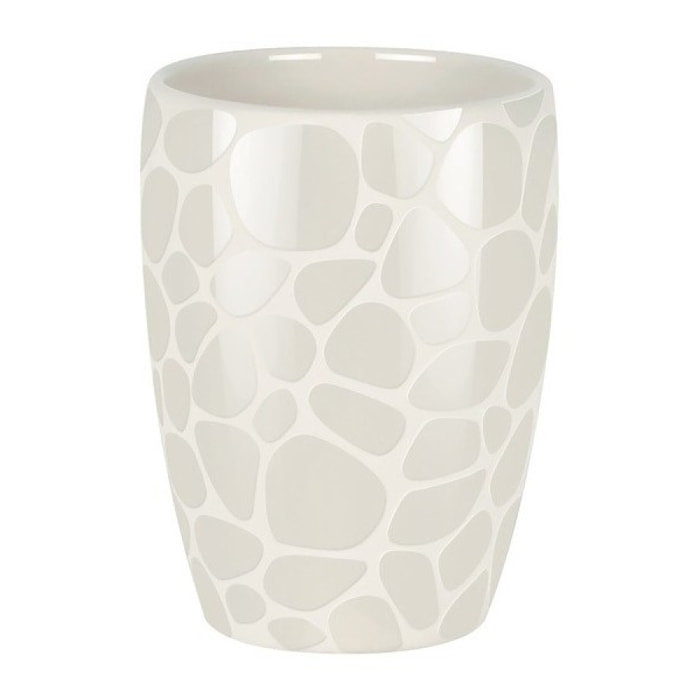 Goblet Céramique DARWIN PEBBLE Blanc Brillant Spirella