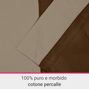 Completo letto Double-Color IPERSAN Caffe'/Tortora