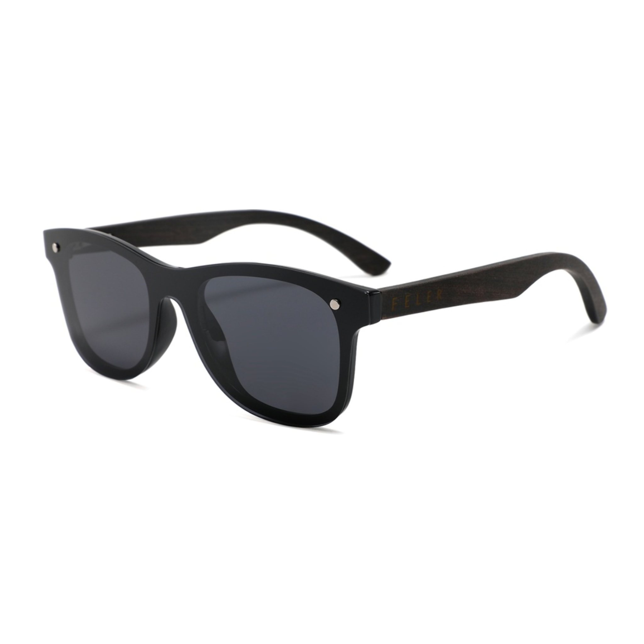Gafas de Sol Feler 1504-1 Polarizadas de Madera Unisex 55 mm