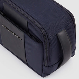 Piquadro Beauty case uomo in tessuto riciclato